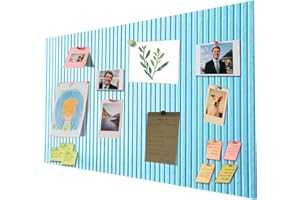 WAVATA Tablón de anuncios autoadhesivo grande de 40 x 60 cm, tablero de anuncios decorativo de fieltro, tablero de corcho plegable, pizarra de fotos, tablero de notas, tablero de visión para oficina, hogar y