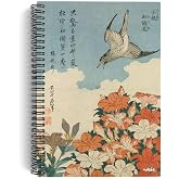 Katsushika Hokusai/Cuckoo and Azaleas,1834 | Spiralli Defter 06 | A5 | &Ccedil;izgisiz | 100 Sayfa |Sanat