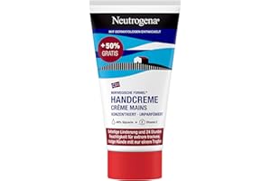 Neutrogena Krem do rąk skoncentrowany nieperfumowany krem nawilżający z 40% gliceryną + witaminą E do bardzo suchych, popękanych rąk, 75 ml