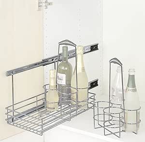 WENKO 5940100 Schrankauszug Bottle - ausziehbare Flaschenablage