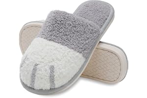 MAXTOP Pantofole animali carino signore morbido peluche gatto zampa con accogliente Memory Foam Slip-on Indoor Outdoor pantofole regali creativi signore signori