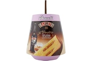 DUCOMI Bauli Le Specialità - Panettone and Pandoro Handcrafted, Christmas Cake with Traditional Ingredients and Excellent Quality of Made in Italy (Panettone Baileys, 750 g)