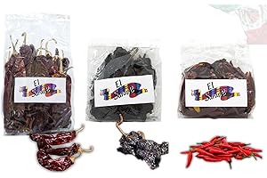 OsoRetail Pack 3x100g Chiles Secos de México | Guajillo, Ancho y Árbol | Combinación de Sabores y Picor para Todo Tipo de Recetas
