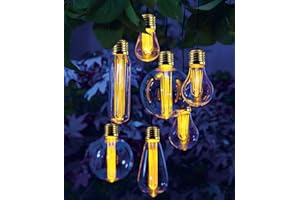 NOMA GARDEN ART Noma Solar Bulb String of 7 Amber Bulb LED