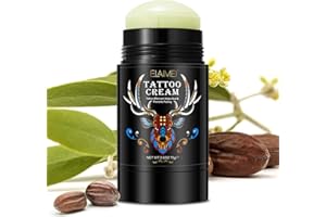 UOCASI Tattoo Aftercare Tattoo Cream,Tattoo Balm Cura + Protege Nuevos Tatuajes y Rejuvenece Tatuajes Antiguos,Promueve la Curación, Protege,Seguro,Hecho con Ingredientes Naturales + Sin Petróleo-2.6 oz/75g
