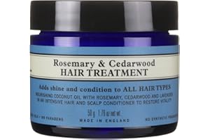 NEAL'S YARD REMEDIES Neal’s Yard Remedies | Rosemary and Cedarwood Hair Treatment | Vegan Organic Ingredients | Adds Shine and Condition to All Hair Types | 50g
