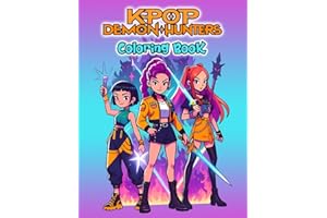 KPop's Dem-ons H'unters coloring book: 110 Cute & Stylish Pages, Idol-Inspired Fantasy Art, Large 8.5 x 11 in for Teens & Adults