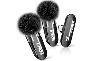 SYNCO Kabelloses Lavalier Mikrofone für iPhone 15/16/17 & Android, USB-C Mikrofon Handy mit Intelligente Rauschunterdrückung, P2XT Ansteckmikrofon für Tiktok, YouTube, Streaming, Vlog, Typ-C-Geräte