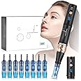 Yofuly Professional Derma Pen A8S, Wireless Dr.pen A8S with 6 Speeds, Electric Dermapen with 8pcs Cartridges Replacement (12PIN 36PIN), 0.25-2.5mm Adjustable