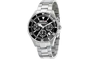 Sector No Limits Orologio da uomo, Collezione Sector 230, movimento al quarzo, cronografo, in acciaio - R3273661006