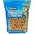 Kirkland Signature Fancy Whole Unsalted & Roasted Cashews Nuts Bag Pack 1.13kg