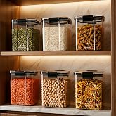 HomeWiz Airtight Kitchen Storage Box 700ml x6 | Containers For Kitchen Storage Set | Food Grade BPA-Free Kitchen Containers S