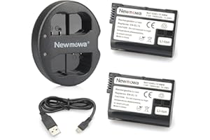Newmowa Dual USB Charger + 2 Wymienny akumulator EN-EL15 do Nikon EN-EL15 i Nikon 1 V1, D600, D610, D800, D800E, D810, D7000, D7100,D7200