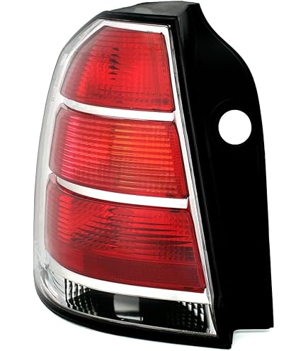 BESTPRICE Heckleuchte Rot/weiß Ohne Lampenträger