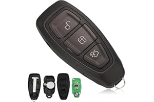 Heart Horse Cover per chiave telecomando 3 pulsanti chiave telecomando per F-ord Fiesta Kuga Focus Mondeo B-Max C-Max S-Max Cover chiave telecomando - 433MHz 4D63 Chip