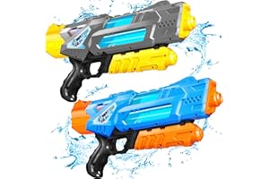 Quanquer Super Water Guns for Adults Kids - 2 Pack 1200cc Super Water Pistol Blaster Soaker Squirt Guns with Excellent Range - Ideas Gift Pool Toys for Summer Outdoor Swimming Water Fighting Play