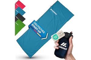 ‎NORDMUT NORDMUT® Hüttenschlafsack Ultraleicht aus Mikrofaser oder Baumwolle - Reiseschlafsack atmungsaktiv kleines Packmaß & besonders weich inkl. Kissenfach