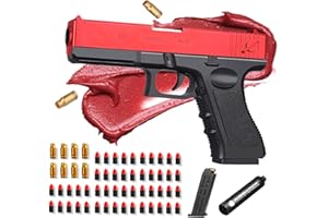 SK MISS Toy Foam Blaster, Red Plastic Toy Guns for Boys, Educational Outdoor Games for 14+ Year Old Boys Girls