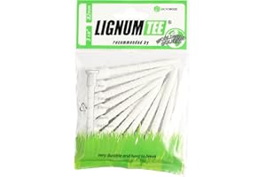 Lignum Tee 3 1/8” - Tee da Golf, 8 cm, Bianco