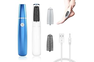 CHANEEHANN Rimuovi Calli Elettrico Set Professionale con Testina Rotante 360° e Design Impermeabile - Levigatore Piedi per Pelli Dure, Talloni Screpolati e Rimozione Calli