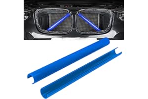 VNIYORS 2 Pcs Frontgrill Einsatz,Front Grille Insert,Kühlergrill Zierleiste,Kompatibel mit BMW F20 F21 F22 F23 F30 F31 F32 F33 F34 F36 F44 F45 F46 G11 G12 G30 G31 G32 G38 GT (blau)