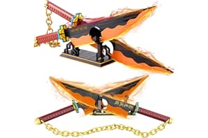 Demon Schwert Klemmbausteine,1478 Teile 82 Zoll Anime Cosplay Samurai Schwert Bausteine mit Ständerhalter,Katana Schwert Modell Bausatz Spielzeug Geschenk für Anime Fans Jugendliche und Erwachsene