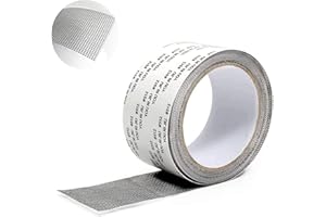 IZyufan Fliegengitter Reparatur Set, Tape-Glasfasertuch Sserdichtem Bildschirme und Fenster Tape für Patching Löcher und Tear zu Verhindern,Insekten und Moskito Invasion