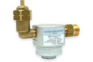 DREHMEISTER Filtro per bombole di gas 21,8 LH x G12 dritto - 90° angolato - Filtro per bombole (GPL, GNC, propano, butano) per roulotte, camper, caravan, caravan, grill, cucina a gas o carrello elevatore a forca