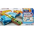 Hot Wheels GBN81 Track Builder Booster Pack Playset, Accelerator with 2 Tracks and 1 Toy Car, Track Set Accessories, from 6 Years