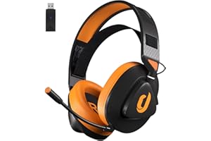 Jeecoo G90 Cuffie Gaming Wireless, Cuffie Bluetooth con Sospensioni Leggere,Cuffie Wireless con Microfono,cuffie PS5 PS4 PC (non per Xbox)