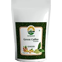 NYKENN Green Coffee Beans Powder Ginger For Weight Loss Immunity Booster Natural Ingredients 200 G (Ginger )