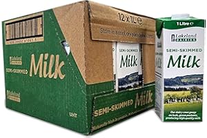 Lakeland Dairies Long Life Semi Skimmed Milk 1ltr - 12 Pack