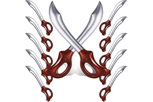 SYOZPXY 12 Inflatable Pirate Swords, Inflatable Swords for Halloween Cosplay, Pirate Party Stage Props