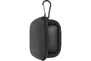 Geekria Shield etui na słuchawki douszne kompatybilne z Jabra Elite 10, Elite 10 Gen 2, Elite 75t, Elite 65t True Wireless Earbud, zapasowa twarda obudowa, torba podróżna z miejscem na kabel, szare