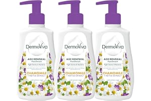Dermoviva Age Renewal Handwash 3x200 ml, Rejuvenates Ageing Skin, With Chamomile & Nettle Extracts, Buy 2 Get 1 Free