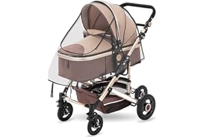 SPLDSUN Universal Kinderwagen ​Regenschutz, Universal Komfort Regenschutz,Universal Regenschutz, für Buggy und Sportwagen Kinderwagen, Gute Luftzirkulation, Schadstofffrei
