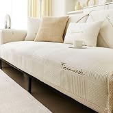 Couch Cover Sofa Protective Cover 1/2/3/4 Seater L-Shape Sofa Cover Corner Sofa 2024 New Universal Non-Slip Sofa Throw Solid Textured Ultra Stretch Sofa Cover for Living Room
