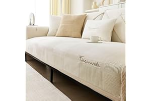 ‎KOGXSCEJ Couch Überzug,Sofa-Schutzhülle 1/2/3/4 Sitzer L Form Sofa Cover Sofa Überzug Ecksofa,2024 Neue Universelle Rutschfeste Sofa Überwurf,Solide Strukturierte Ultra Stretch Sofa Überzug für Wohnzimmer
