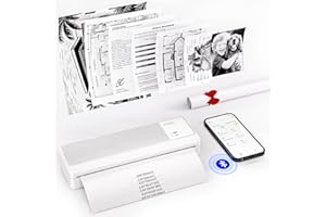 ‎VRETTI vretti P83 Mobiler Drucker a4 für unterwegs, Thermodrucker A4 kompatibel mit Android und iOS,Mobiler Drucker unterstützt 210x297mm Thermopapier für Zuhause,Büro,Foto