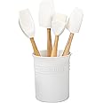 Le Creuset JS450-16 Craft Series Utensil Set with Crock, 5-Piece, White