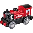 Hape Battery Powered Train Engine No. 1 Red and Black for Ages 3+