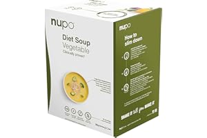 NUPO Diet Meal Replacement Gluten Free Vegetable Soup (12 Servings) | Very Low Calorie Diet Soups for Weight Loss | Clinically Proven Packaged Instant Soups for Efficient Weight Management