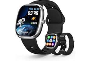 JoJoego Smartwatch Kinder für Jungen Mädchen, Fitness Aktivitäts Tracker Uhr mit 100+ Sportmodi, Schrittzähler, Herzfrequenz Schlafmonitor, IP68 Wasserdicht, Kindergeschenk für Teenage ab 5-16 Schwarz