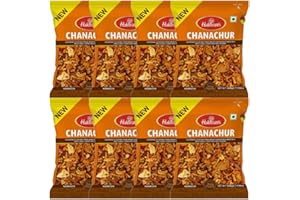 GENERIC Haldiram'S Sweet & Spicy snacks, Treat for Every Occasions, Crispy and Crunchy, Authentic Taste, Indian Savouries, Multiple Pack 200g (CHANA CHUR, PACK OF 8)