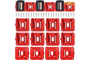 12-pack batterihållare kompatibel med Milwaukee M18-batterier | för 48-11-1810 48-11-1820 48-11-1850 48-11-1860 elverktyg batterier lagring och organisation