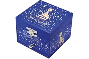 Trousselier - Giraffa Sophie Carillon Bambina Bambino - Scatola dei Tesori e Carillon Portagioie Bambini - Regalo per Bambini - Fosforescente - Musica La Valse d'Amélie Poulain