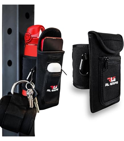 Porta Borraccia Magnetica RODA Per Palestra | Con Tracolla Regolabile | Per Bottiglie Fino A 1.5kg | Nero - Foto 4