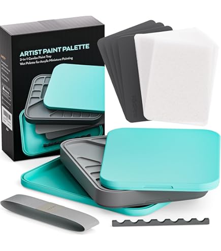 New Wave U.go Anywhere, Acrylic Palette, Grey, For 6x8 Small Pochade Box ( 00309