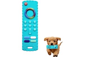 TUYOBG Remote Control Design Silicone Puppy Teething Toy, Soft Dog Toy for Small Dogs, Interactive Puppy Supplies for Boredom Relief and Mental Stimulation, Teething Toys for Puppies (Blue)