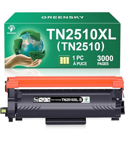 Cartouche Toner Veson TN-2510XL Compatible Brother - Noire, 3000 Pages, Avec Puce - Pour HL-L2400DWE, DCP-L2660DW, Etc. - 7